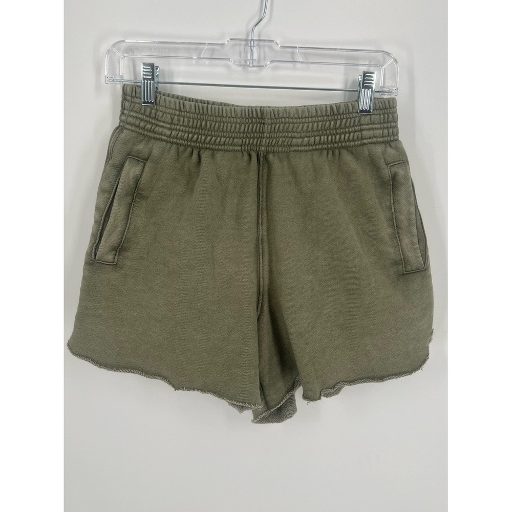 aerie Women's On My Way! Olive Green High Waisted Lounge Shorts Size XS